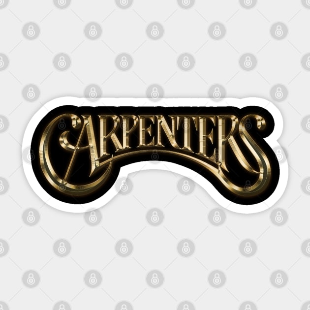 Carpenters 70s Fanart Carpenters Sticker TeePublic